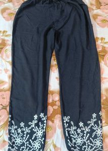 Black Embroidered Co-ord