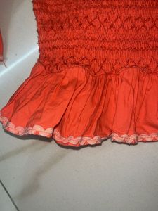 Chic Smocked Ruffle Crop Top