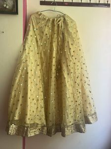 Sparkling Yellow Net Skirt