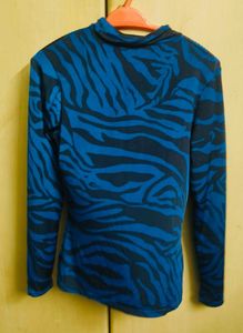 Blue Zebra Print Tee