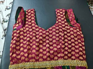 pure kanchi silk anarkali/gown