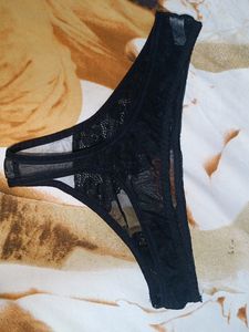 Women Black Net Panty