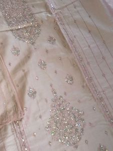 pure glace Cotton pakistani wedding &amp; festive suit