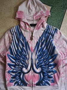 Rare 2000s Christian Audiger Wings Zip Hoodie