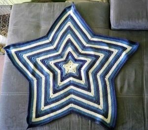 ☁︎‎‎‧₊˚Crochet Star Lounge Blanket☁︎‎‎‧₊˚
