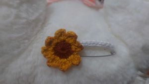 Crocheted Flower &amp; Panda Brooches