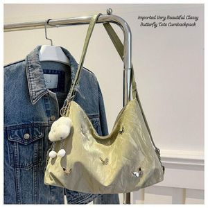 Chic Butterfly Accent Hobo Bag