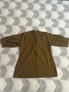 Elegant olive top with Unique Sleeves buy1get2free