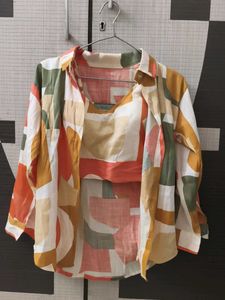 Abstract Print Two-Piece Set(No tag)