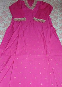 Vibrant Pink Kurta Set with Dupatta