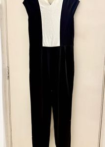 Chic Black and White Jumpsuit