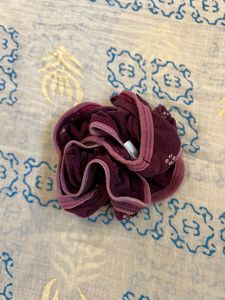 Maroon Floral Print Panties