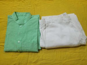 Green Kurta Pajama Set