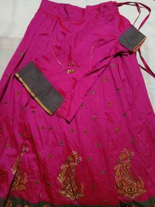 Price drop🩷 Stitched Pink Lehenga &amp; Blouse Set
