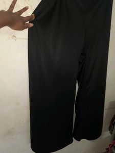 Black silk plazo