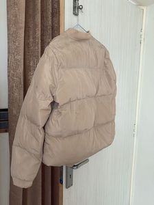 Beige Puffer Jacket oversize