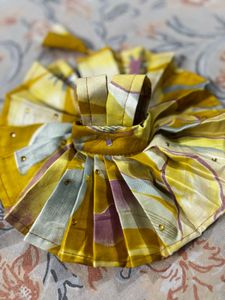 Purple &amp; Gold Krishna Idol Dress