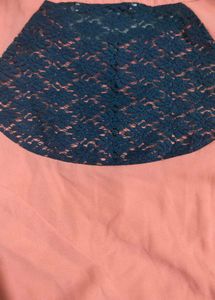 Chic Peach Blouse with Zipper Detail