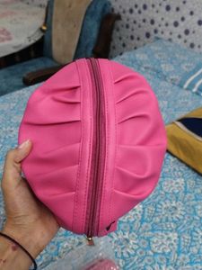 Chic Pink Makeup Pouch
