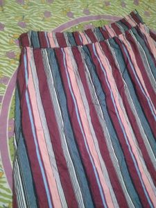 Striped Midi Skirt