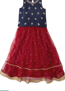 Girls' Ethinc Festive Top and Skirt Set