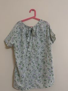 Marks &amp; Spencer Light Floral Print Tunic Top