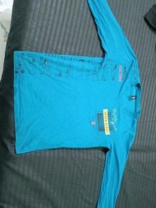 Men's Blue Graphic T-Shirt
