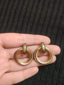 Gold Tone Hoop Earrings