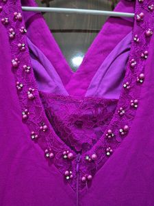 Elegant Purple Maxi Dress