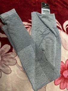 Grey Seamless Active Leggings