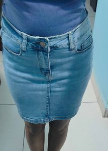 Denim Mini Skirt