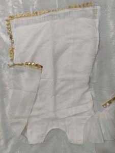 short kurti with umbrella palazzo