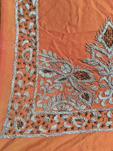 vintage Zardosi hand work saree