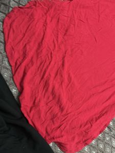 Red Kurta with Gold Buttons