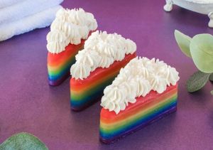 Rainbow Cake Slice Soap