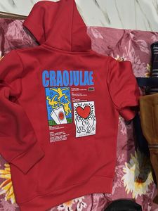 Boy's Graphic Print Hoodie