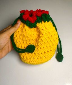 Handmade Crochet Potli Bag