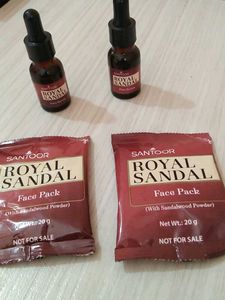 ♥️Santoor Royal Sandal Face Pack &amp; Serum Set