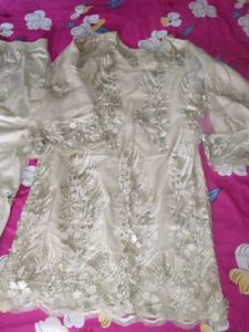 Embroidered Kurta Set with Pants