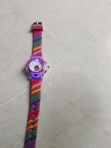 Kids Rainbow Striped Watch
