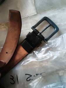 Classic Men's Leather Black Belt