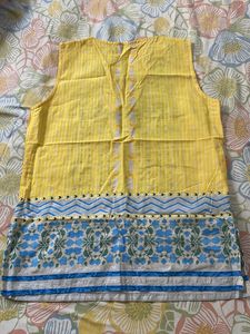 Yellow Co-ord set With Shrug By W .