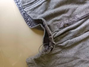 Grey Zip-Up Fleece Jacket