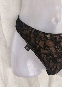 Sheer Lace Thong Panty