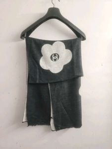 Chanel Scarf with Flower Print
