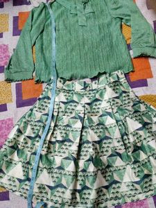 top and Skirt Set