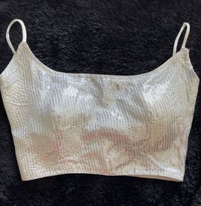 Silver Sequin Blouse
