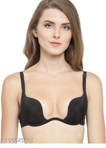 Black Padded wired Push-Up Bra
