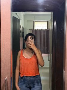 Forever 21 Orange Crop Top