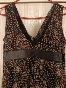 Stylish Black Print Vintage Dress
